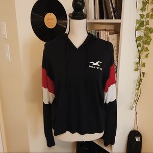 hollister hooded long sleeve | size small
